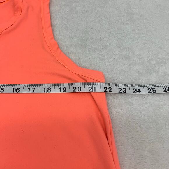 Rae Mode Plus Size 1XL Tank Dress Stretch Swing Sleeveless Neon Orange Womens - Picture 8 of 8